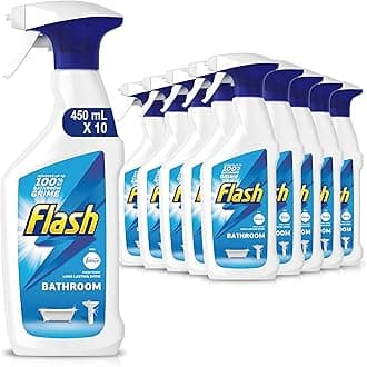 Flash Bathroom Cleaning Spray, 450 ml, Pack of 10