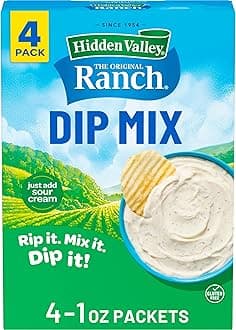 Original Ranch Dips Mix, Gluten Free, Keto-Friendly (Package May Vary), 1 Ounce (Pack of 4)