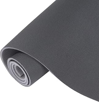 Auto Headliner Fabric Mesh Type 60" Wx85 L with Foam Backing Interior Replacement Headliner Material, for All Vehicles RV Boat Home Roof Upholstery Fabric, Dark Gray