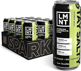 Drink LMNT Sparkling Electrolyte Water - Citrus Salt | 12-Count
