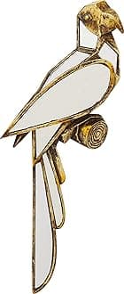 Kare Design Wall Decoration Parrot Mirror, gold, glass mirrored, polyresin fr...
