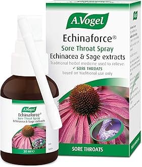 A.Vogel Echinaforce Sore Throat Relief Spray | 136 Sprays | Used for Targeted Relief from Sore Throats | Extracts of Fresh Echinacea & Sage
