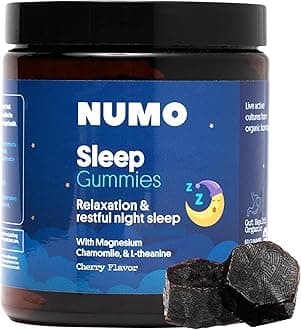 Numo Melatonin Free Sleep Gummies - Natural Sleep Aid with Magnesium, L-Theanine, Apigenin (Chamomile Extract), Taurine, VIT B6, Kombucha Culture - Non-Melatonin, Organic Ingredients - 60 Count