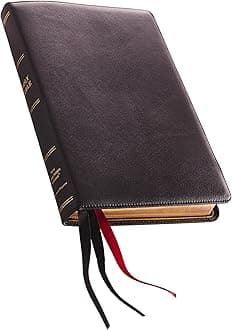 The Holy Bible: New King James Version, Black, Thinline Reference Bible, Premium Leather, Sterling Edition, Comfort Print Leather Bound – Large Print, 25 September 2018