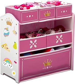 Princess Crown Multi Bin Toy Organizer
