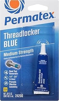24200 Medium Strength Threadlocker Blue, 6 ml, Automotive Threadlocker For Preventing Bolts From Loosening And Corrosion, Removable With Hand Tools