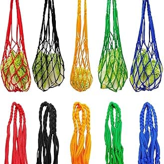 Chicken Vegetable Fruit Hanging Feeder, 5Pcs Reusable Chicken Vegetable String Bag, Chicken Coop Toys, Poultry Feeding Tool for Hens,Duck,Goose