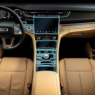 for Jeep Grand Cherokee 2021-2024 PPF Precut 8.5Mil Car Paint Protective Film TPU HD Film Scratch Protector Interior Accessories (Central Control One Button)