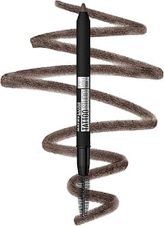 TattooStudio Waterproof Eyebrow Pencil, Sharpenable, Longwear, Long Lasting, Pigmented Eyebrow Pencil for Defined Brows, Deep Brown, 1 Count