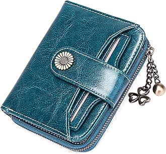 SENDEFN Purses for Women Genuine Leather Small Bifold Compact Womens Wallet with RFID Protection