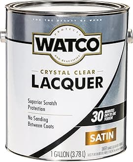 Watco 63231 Lacquer Clear Wood Finish, Gallon, Satin Clear