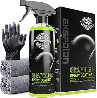 Graphene Spray Coating(16.9 Oz.) - UV Ceramic Coating for Cars -3-in-1Next Gen Car Wax Spray for Cars for Incredibly Slick, Glossy Finish- Waterless Wash & Wax (Green-500ml)