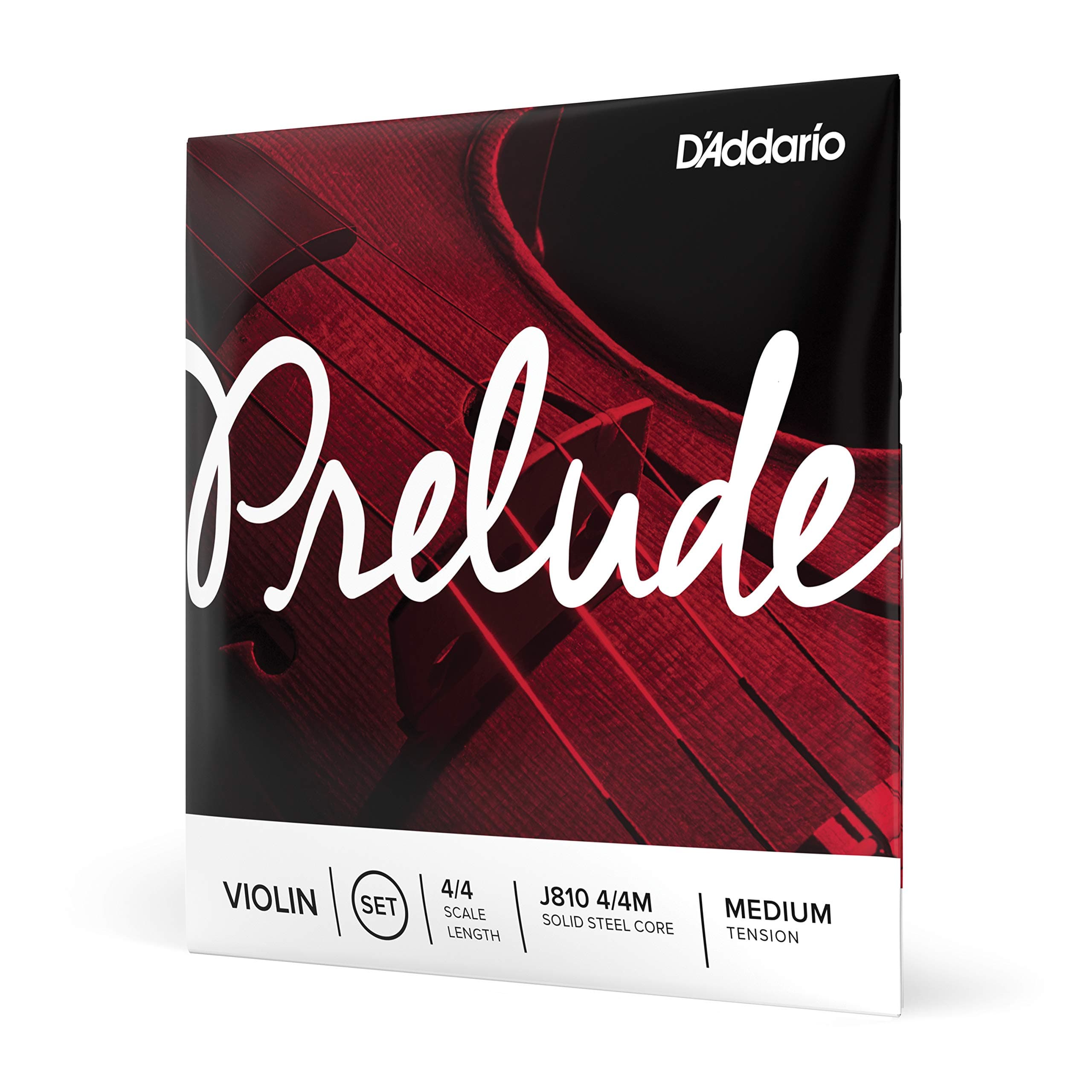 D'Addario Prelude Violin String Set, 4/4 Scale, Medium Tension
