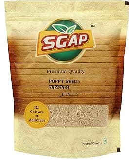 SGAP 400gm Poppy Seed Khas Khas | Natural Whole Spice for Cooking & Baking | Aromatic Seeds for Curries, Sweets & Traditional Recipes | Used in Thandai, Korma & Breads | Unpolished & Fresh