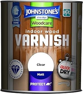 309306 Woodcare Indoor Wood Varnish, Clear Matt, 250 ml