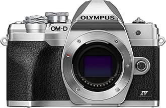 OLYMPUS E-M10 Mark IV Silver Micro Four Thirds System Camera 20MP Sensor 5-Axis Image Stabilization 4K Video Wi-Fi