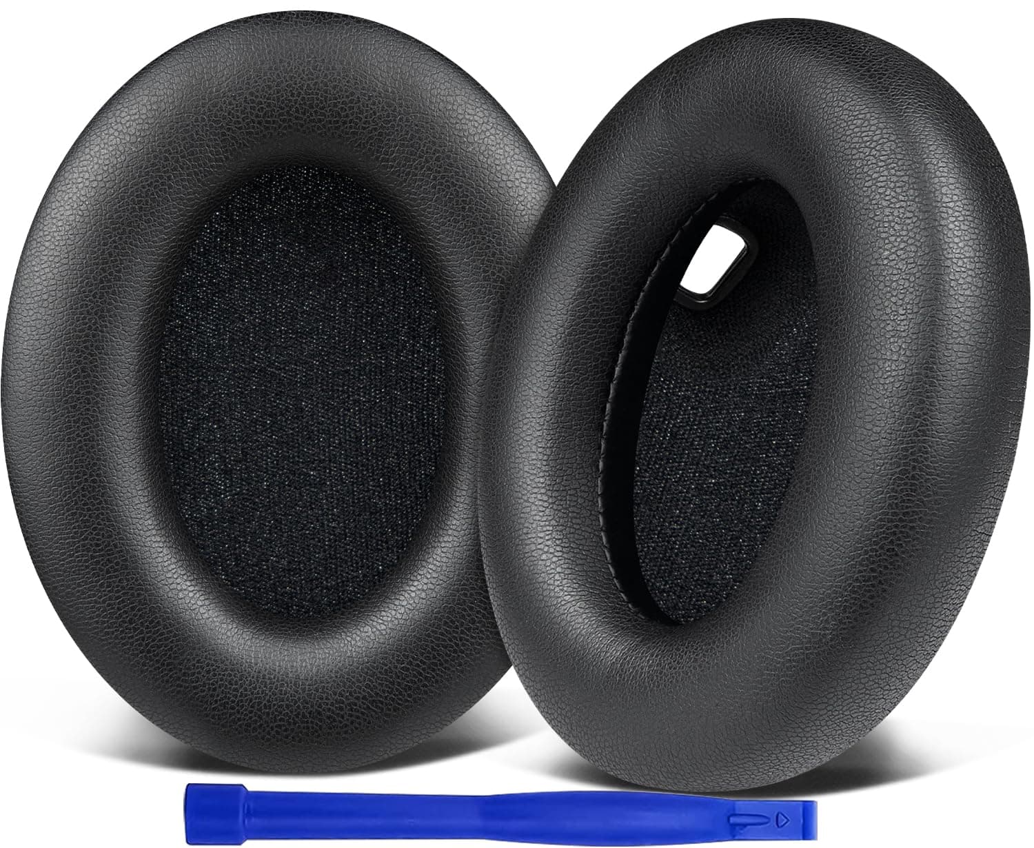 SOULWIT Replacement Earpads for Sony WH-1000XM4 (WH1000XM4) Headphones, Ear Pads Cushions with Noise Isolation Foam, Added Thickness, Without Affecting Sensor - Black