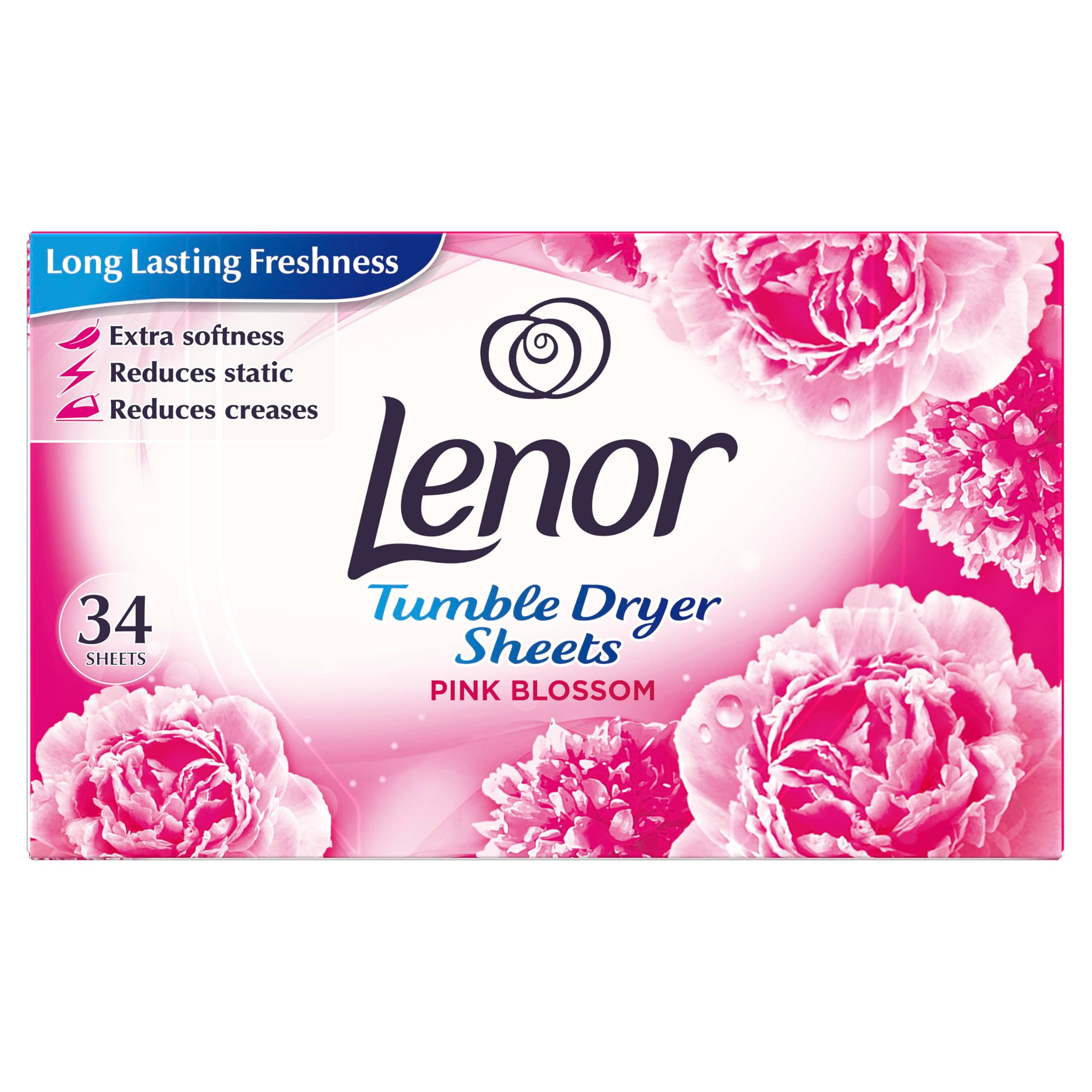 Lenor Tumble Dryer Sheets Sparkling 34's