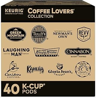 Keurig Coffee Lovers' Collection Sampler Pack, Single-Serve K-Cup Pods, Compatible with all Keurig 1.0/Classic, 2.0 and K-Café Coffee Makers, Variety Pack, 40 Count