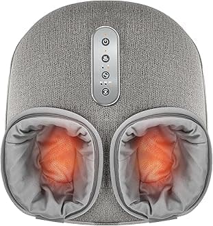 Medcursor Foot Massager with Heat - Shiatsu Deep Kneading, Delivers Relief for Tired Muscles and Plantar, Multi-Level Settings & Adjustable Intensity for Home or Office Use, Gifts for Women Mom
