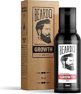 Beard and Hair Growth Oil 50 ml With Natural Ingredients - Rose and Hibiscus Oils