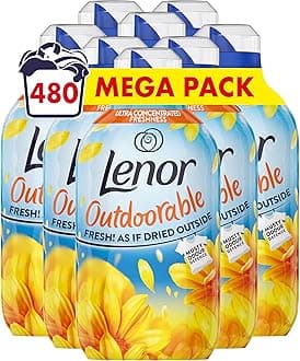 Outdoorable Fabric Conditioner 480 Washes (8x60), Summer Breeze - Ultra Concentrated Freshness