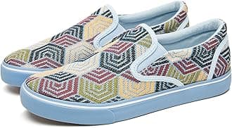 Mens Slip on Sneakers Loafers Shoes Canvas Black Shoes Canvas Blue Casual Fashion Shoes