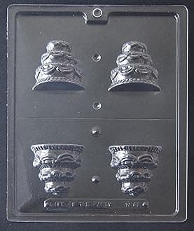 Cybrtrayd W062 3D Wedding Cake Chocolate Candy Mold with Exclusive Cybrtrayd Copyrighted Chocolate Molding Instructions