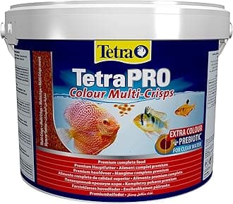Tetra Pro Colour Multi-Crisps - Premium fish food with colour concentrate for brightly colourful Fish, 10L