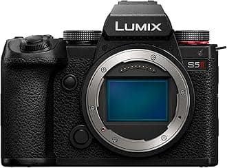 Panasonic LUMIX DC-S5 II Full Frame Mirrorless Camera Body, 4K 60P and 6k 30P, Flip Screen, Wi-Fi, Phase Hybrid AF With 779 points, Active IS, Black