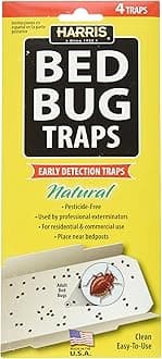 P F HARRIS Irresistible Lure Bed Bug Traps, 4 traps