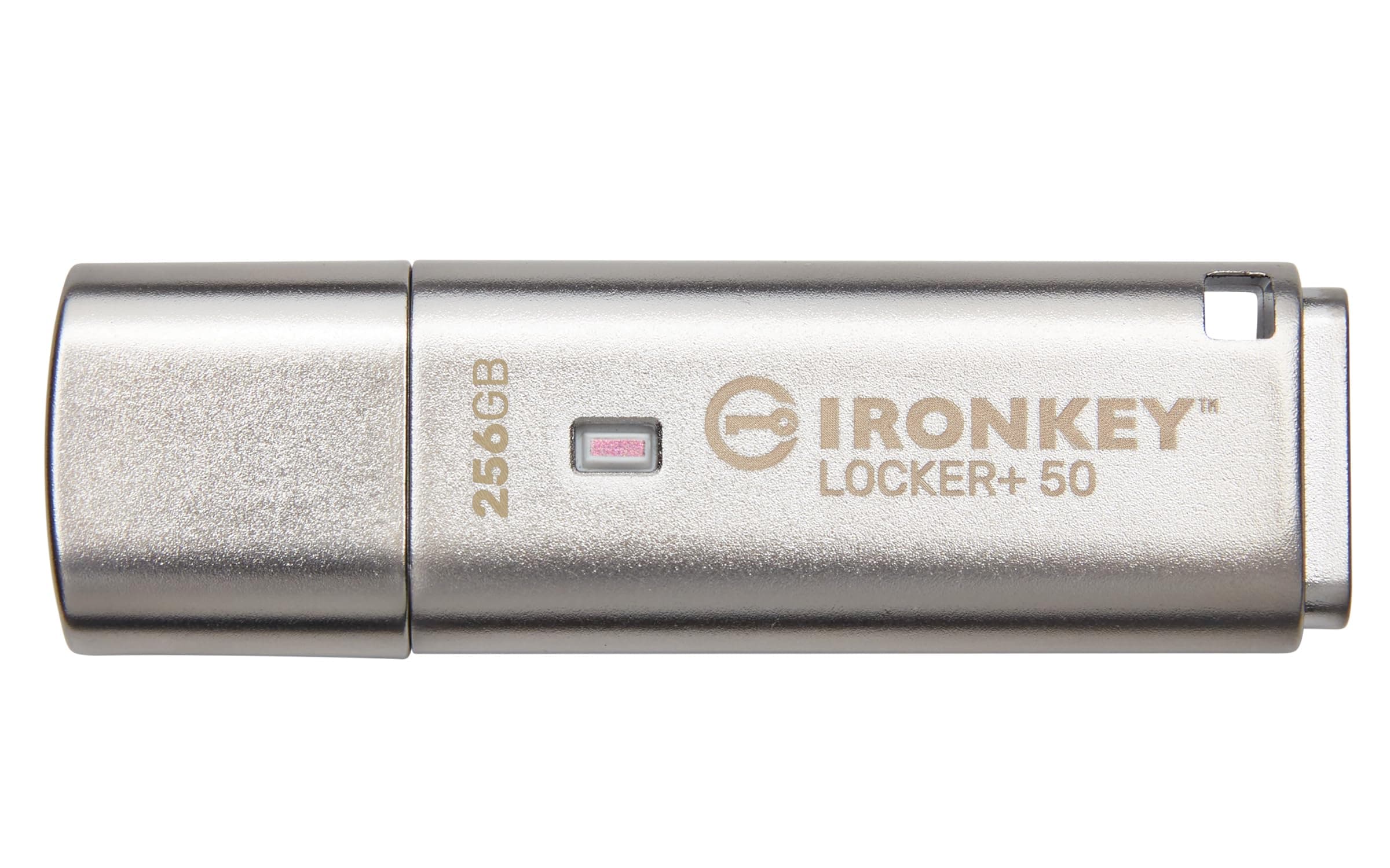 Ironkey Locker+ 50 256GB Encrypted USB Flash Drive | USB 3.2 Gen 1 | XTS-AES Protection & TAA Compliant | Multi-Password Security Options | IKLP50/256GB