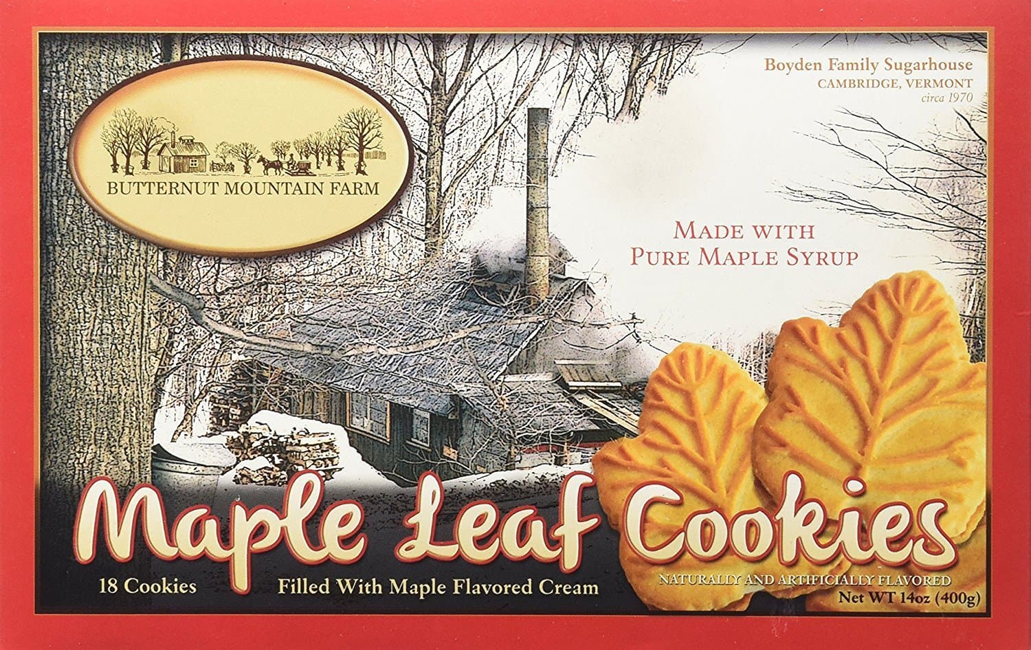 Maple Leaf Cookies (Pack 2)