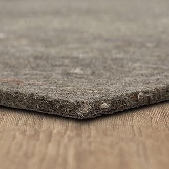 Mohawk Home 7' 8" x 10' 4" Non Slip Grip Rug Pad 3/8" Thick Dual Surface Felt Cushion + Rubber Gripper - Safe for All Floors