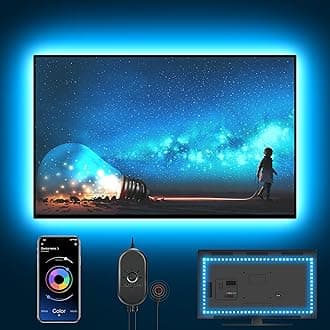 Nexillumi LED Lights for TV, 13.2ft TV LED Backlight for 32-65 Inch, RGB LED Strip Lights Behind TV, APP Remote Control Music Sync TV Led Lights for Bedroom
