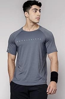 MuscleBlaze Active T Shirt for Men, for Gym & Sports