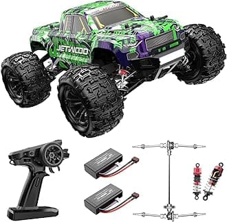 - Jetwood 1/16 Fast Remote Control Car for Adults, Electric 4WD RTR RC Cars, High Speed RC Truck Gifts for Boys, Max 38 kph Offroad RC, JC16W with 2 Batteries