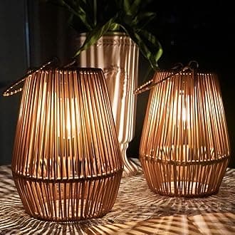 KagoLing Solar Lanterns, Solar Lanterns Outdoor Waterproof Solar Lights for Outside Hanging Solar Lights Outdoor Solar Lamp Lights Decoration for Garden,Yard,Patio,Porch,Trees,Lawn,Pathway, 2 Pack