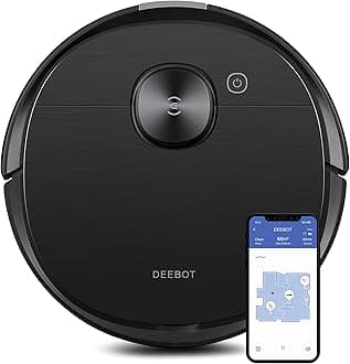Deebot T8 AIVI Robot Vacuum Cleaner for Floors,Carpet, Vacumming and Mopping in One-Go, Laser Mapping, Smart AI Object Recognition, On-Demand Live Video, Custom Clean, 3+ Hours of Runtime