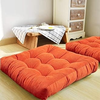HIGOGOGOFloor Pillow (Orange,22x22in)