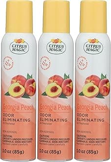 Odor Eliminating Air Freshener Spray, Georgia Peach, 3-Ounce, Pack of 3