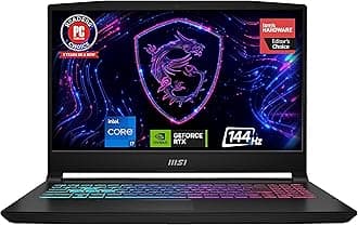 MSI Katana 15 15.6" 144Hz FHD Gaming Laptop: Intel Core i7-13620H, RTX 4070, 16GB DDR5, 1TB NVMe SSD, Thunderbolt 4, USB-Type C, Cooler Boost 5, Win11 Home: Black B13VGK-484US