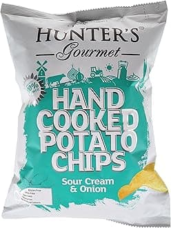 HUNTER'S GourmetHand Cooked Sour Cream and Onion Potato Chips 125 g