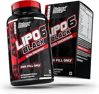 Nutrex Research Nutrex Lipo 6 Black Ultra Concentrate 60 Capsules,Pack Of 1,1 Count
