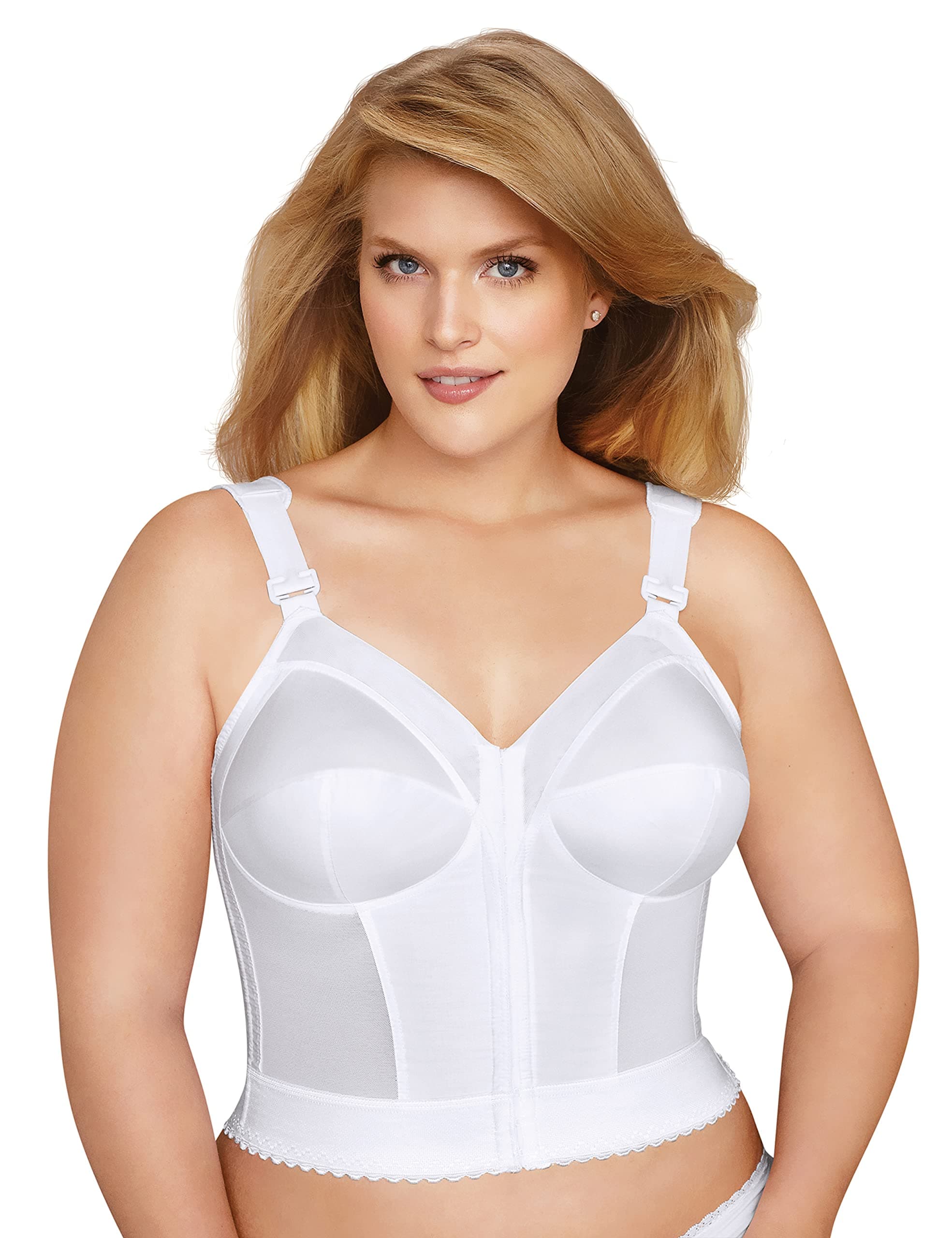 Exquisite Form 5107530 FULLY Slimming Wireless Back & Posture Support Longline Bra with Front Closure