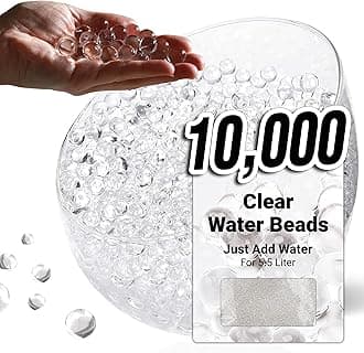comforder – Water Beads, Water Balls, Decorative Water Beads for Plants, Decorative Gel Balls for Vase Fillers (Clear, 10,000)