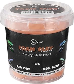 Moldable Cosplay Foam Clay Skin Colors (300g) – High Density and Quality for Intricate Designs | Air Dries to Perfection for Cutting with a Knife or Rotary Tool, Sanding or Shaping