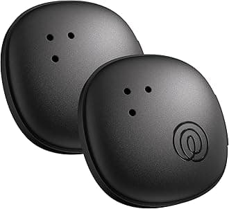 Life360 Tile Sticker - Small Bluetooth Tracker, Remote Finder and Item Locator for Bikes, Glasses and More. Both iOS and Android Compatible. Phone Finder. 2-Pack (Black)