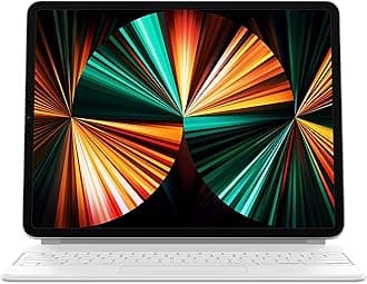 Apple Magic Keyboard: iPad Keyboard and case for iPad Pro 12.9‑inch (3rd, 4th, 5th and 6th Generation), Great Typing Experience, Built-in trackpad, Russian - White