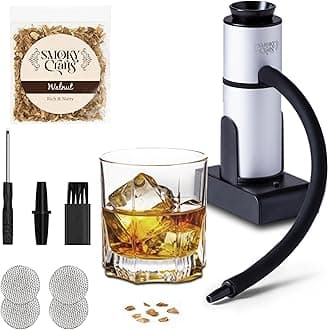 Smoking Gun Food Smoker with Wood Chips - Smoke Gun for Cocktails and Food - Whiskey Smoker Infuser (Torch Not Required)